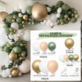 thumbnail image 2 of 152 juegos de globos verdes vintage, decoraciones para fiestas, decoraciones para fiestas de cumpleaños, baby showers, despedidas de soltera, suministros para fiestas de bautismo, globos verde oliva, 2 of 5