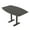 Asian Night w/Matte Black Base, variant on Boat Bistro Height Meeting Table T-Shaped Metal Base 46x72 Bar Table
