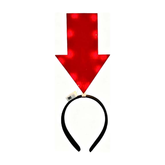BUDAO00 Funny Red Arrow Headband, Perfect for Christmas Parties, Any Holiday, and Versatile, Comfortable Hair Accessories