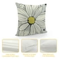 thumbnail image 4 of Shiartex Spring Daisy Pillow Covers Yellow Gray Outdoor Throw Pillow Cases Summer Floral Pillowcase Flower Cushion Covers Home Decorations for Bed Sofa Couch，Multi-Size, 4 of 5