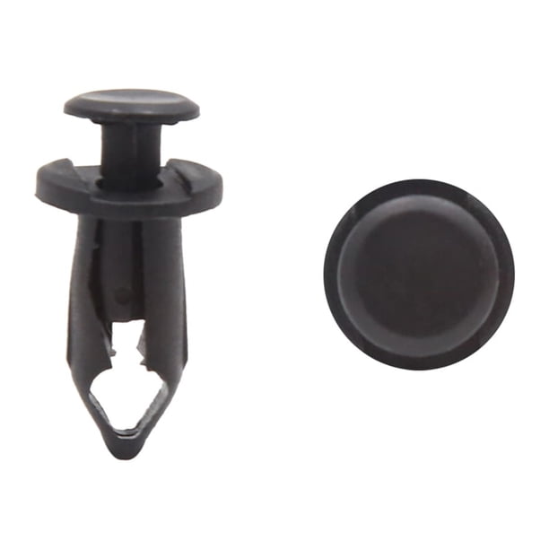 100Pcs 8x15x25mm Grapas Vehículo Puerta Maletero Clips Tornillos Plástico Negro Set