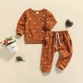 thumbnail image 4 of Kmbangi Babies Clothes Set, Long Sleeve Pullover and Elastic Waist Pants, 4 of 7