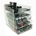 thumbnail image 2 of OnDisplay Ultimate Diva Cosmetic Organization Station - 12" Cube - Gold/Silver Agate (Natural/Silver), 2 of 5