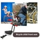thumbnail image 3 of 1PC Bicicleta Niños Asiento delantero Bicicleta plegable Asiento delantero Silla Electrocar Sillín delantero Ajustable Bicicleta Asiento delantero Tablero para viaje Tour (Negro), 3 of 7