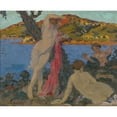 thumbnail image 3 of Ker Xavier Roussel 14x12 Black Modern Framed Museum Art Print Titled - Been in Mediterranean (1907), 3 of 5