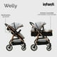 thumbnail image 3 of Carriola Sistema De Viaje Welly Convertible A Bambineto Gris, 3 of 5