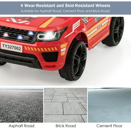 Voiture Electrique Pour Enfant Costway 12v Avec Telecommande Et Bluetooth Walmart Canada