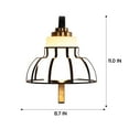 thumbnail image 5 of HOOMEDELIER Set of 2 Wall light, Vintage Bathroom Vanity Light Fixtures with Glass Shades, Modern Bedside Wall Mount Lamps, 5 of 14