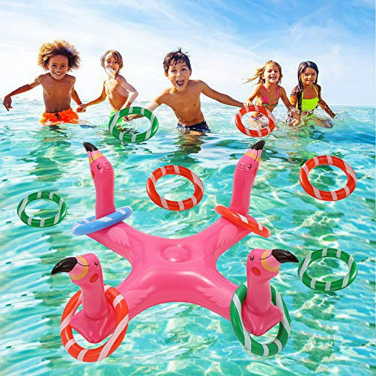 Ring Toss Funny Pool Toys Inflatable Colorful Pool Ring Toss Game