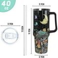 thumbnail image 4 of 40 oz Gothic Mushroom Tumbler with Handle & Straw - Insulated Coffee Travel Mug & Water Bottle, Fun & Cute Style, Halloween Goth Gift & Decor for Women, 4 of 6