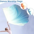 thumbnail image 2 of 2PCS Dance Worship Flags Praise Dance Flags With Telescopic Pole Half Circle Belly Dance Silk Veils Silk Wing Outdoor Flags, 2 of 7