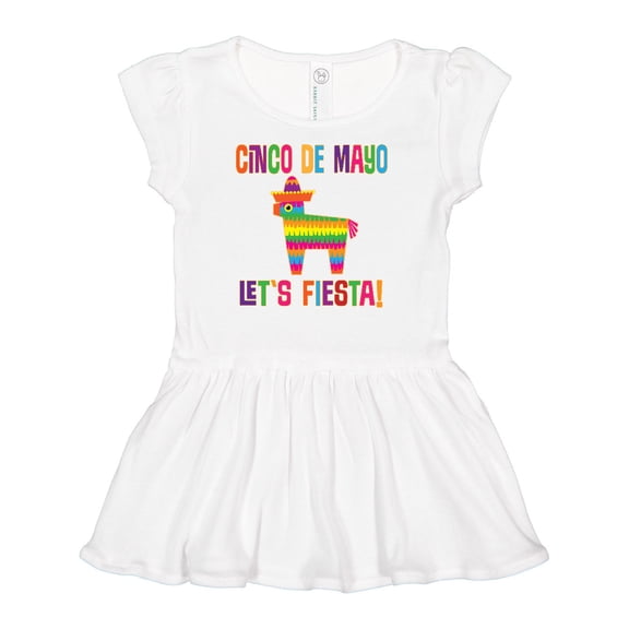 Inktastic Cinco De Mayo Pinata Lets Fiesta Girls Baby Dress
