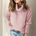 thumbnail image 6 of Women Turtleneck Sweaters Autumn Winter Clothes Korean Slim Pullover Women Basic Tops Casual Soft Knit Sweater Soft Warm Jumper, 6 of 6