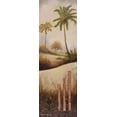 thumbnail image 2 of Marcon, Michael 13x32 Black Ornate Wood Framed with Double Matting Museum Art Print Titled - Tropical Gardens I, 2 of 4