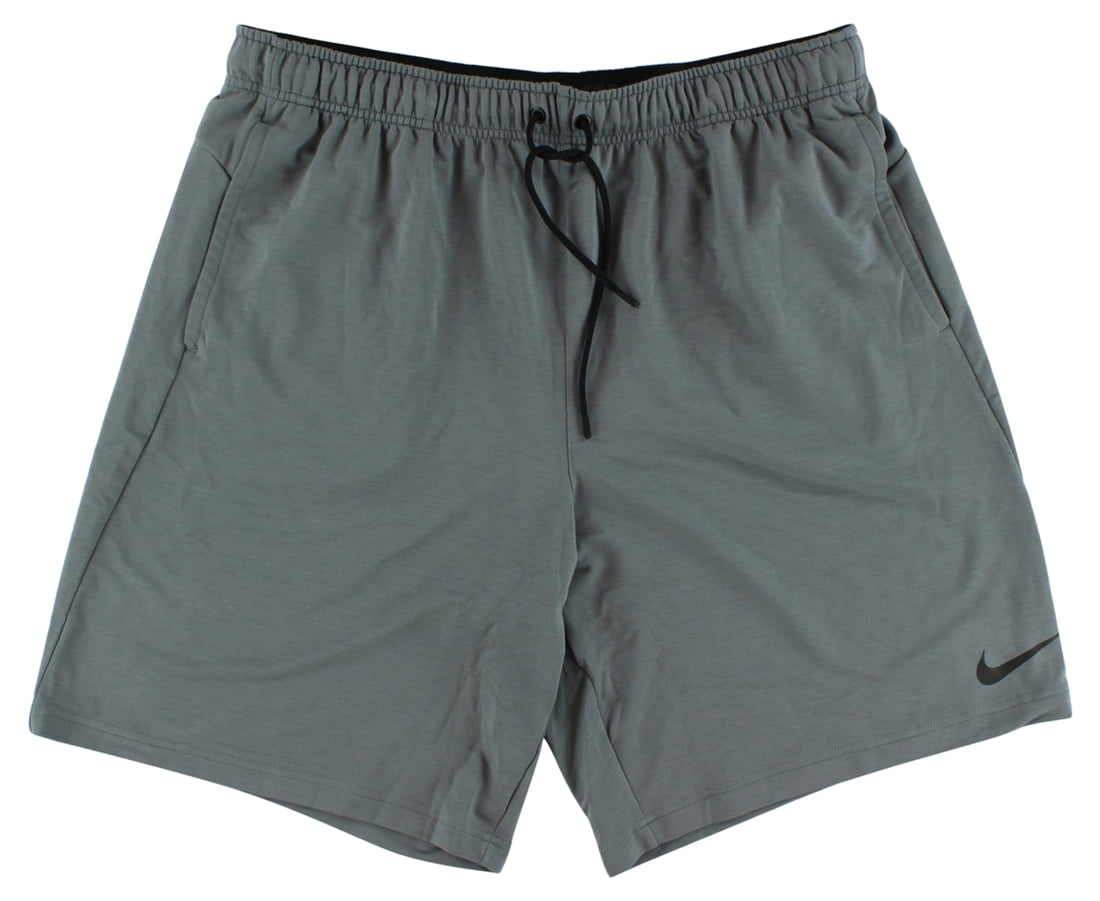 Nike Nike Mens Dri Fit Fleece Training Shorts Grey