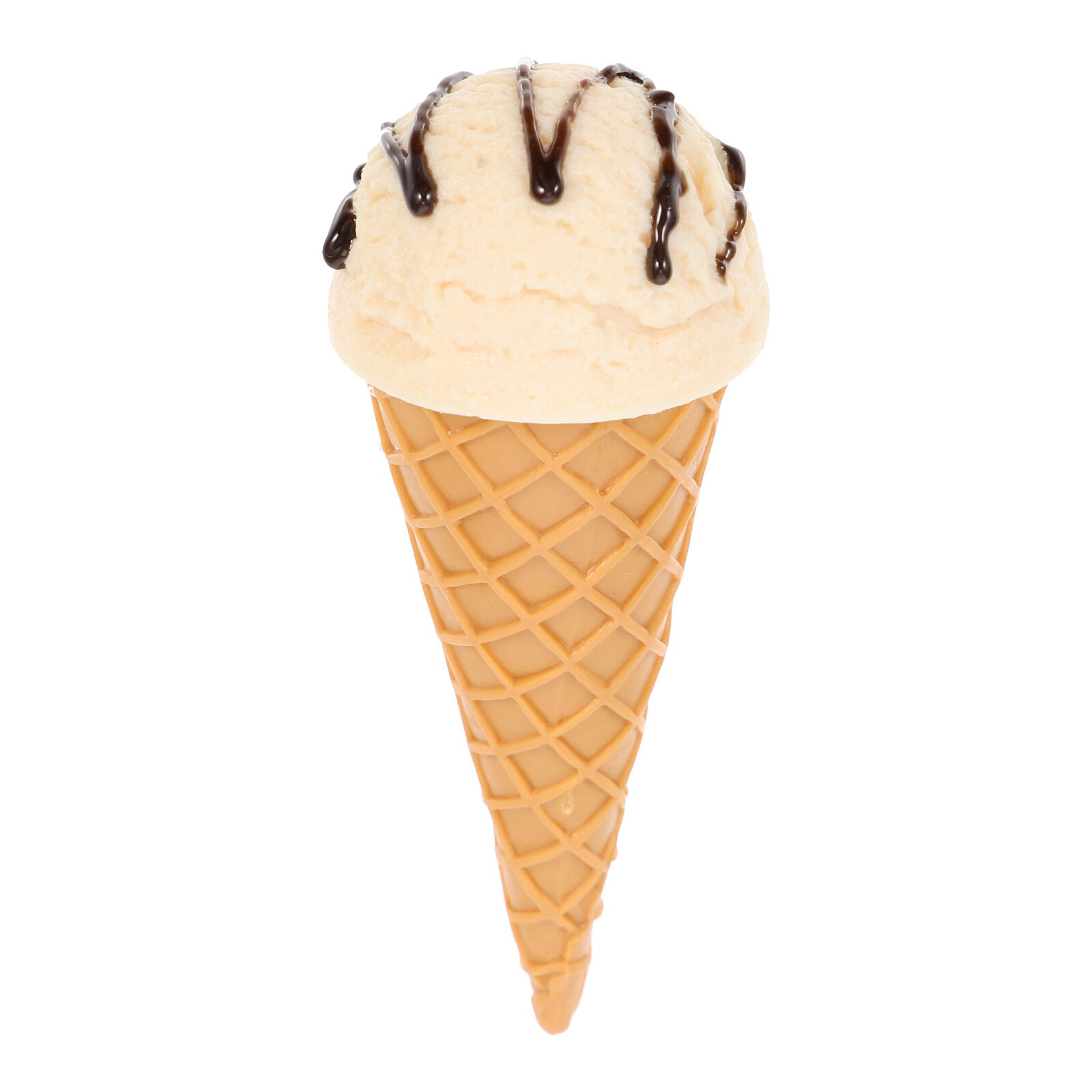  Fake Ice Cream Double Scoop Vanilla on Sugar Cone Faux