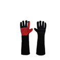 thumbnail image 1 of Safety Work Leather Welding Animal Handling Gloves Bite Proof rips Vet Training Scratch, 1 of 7