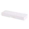 thumbnail image 2 of FNGZ Plastic Pencil Case with Snap-Tight Lid, White, 2 of 4