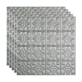 thumbnail image 1 of FASÄDE Traditional 1 Decorative Vinyl 2ft x 2ft Lay in Ceiling Panel in Argent Silver (5 Pack), 1 of 5