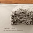 thumbnail image 6 of Bare Home Bamboo Fitted Sheet - Made from Rayon Fibers - Deep Pockets - Soft, Cooling & Breathable - Twin-XL, Sand, 6 of 8