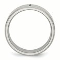 thumbnail image 2 of Stainless Steel Cross 8mm Ridged Edge Ring Man Religious Wedding Designed  For Dad Mens  For Him, 2 of 11