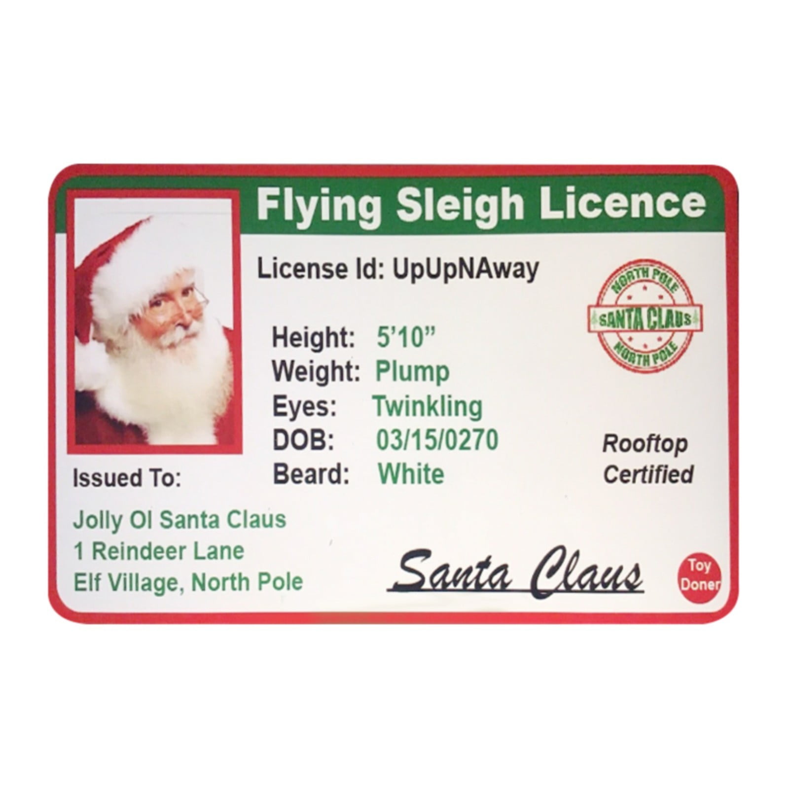 Elf Id Card