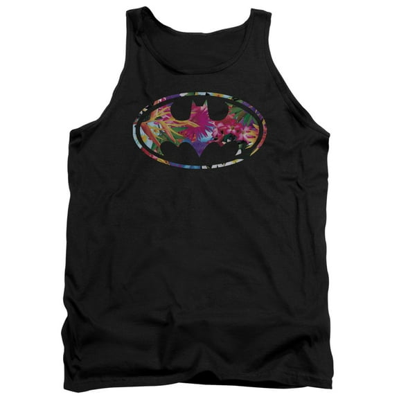 Batman Hawaiian Shield Adult Tank Top Black