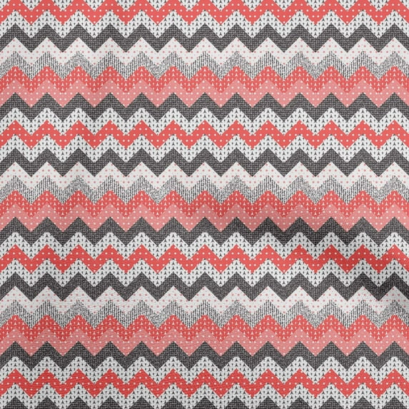 oneOone Cotton Flex Light Red Fabric Chevron Craft Projects Decor Fabric Printed By The Yard 40 Inch Wide-VF