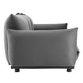 thumbnail image 3 of Modway Copious Performance Velvet Sofa in Gray, 3 of 7