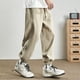 thumbnail image 4 of Pantalones cargo japoneses de otoño 2023 para hombre, pantalones deportivos informales con apliques de letras y cordón, pantalones holgados de gran tamaño Y2K para la calle, 4 of 5