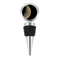 thumbnail image 1 of Half Planet Dark Night Sky Bottle Stopper Stainless Steel Rubber Reusable, 1 of 4