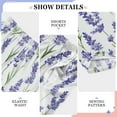 thumbnail image 6 of FORMRS Kids Pajama Pants with Pockets Size 9-10Y Boys Lounge Sleep Bottoms, Watercolor Lavender Pattern, 6 of 8