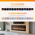 thumbnail image 6 of CONCETTA 60 Inches Electric Fireplace,1500W/750W Wall Mount Insert Freestanding, Electric Fireplace Heater with Touch Screen Remote Control, 12H Timer,Sleep Mode, Black, 6 of 10