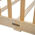 thumbnail image 5 of PAPROOS Queen Montessor Floor Bed, Solid Wood Toddler Bed with Safety Guardrail and Door, Easy Assembly, Low-to-Floor Bed Frame with Slats for Kids, Natural, 5 of 11