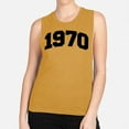 thumbnail image 2 of 1970 College Style Women's Muscle Tank X-Small Antique Gold, 2 of 5