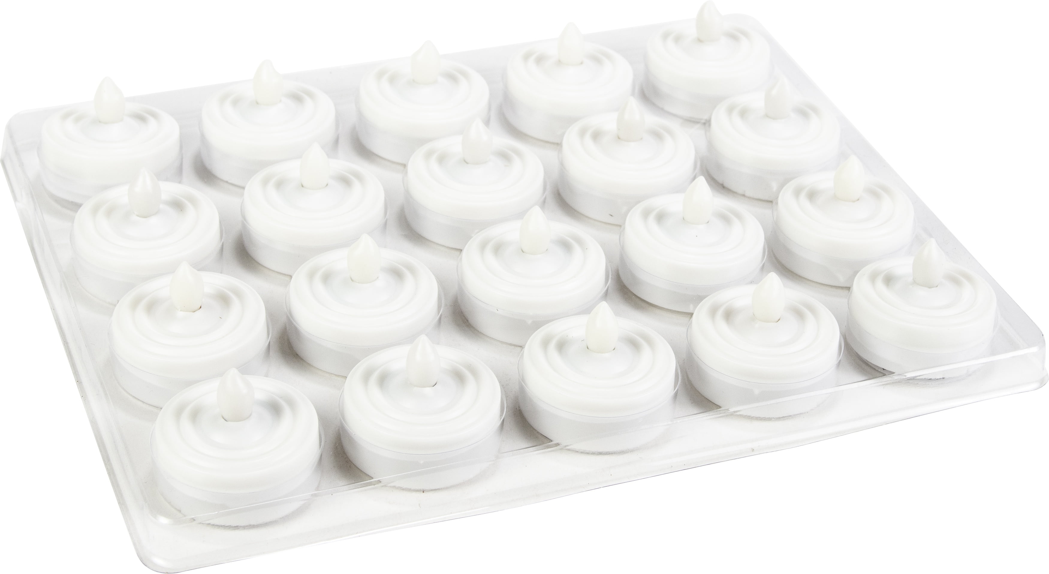 Battery Operated LED Tea Lights 20/PkgWhite