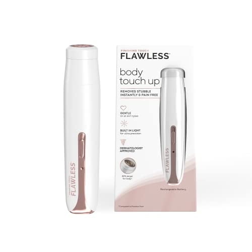 Finishing Touch Flawless Retouche Corporelle, Rasoir Électrique pour Femmes, Rasage de Près pour Barbe, Épilation du Corps