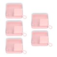 thumbnail image 1 of Contenedor De Plástico Pequeño Transparente, Diseño De Glándula Portátil, Orificio Para Colgar, Caja De Almacenamiento De Plástico Pequeña Rosa Brillante Para Joyería Para, 1 of 7