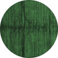 thumbnail image 1 of Ahgly Company Indoor Round Abstract Emerald Green Modern Area Rugs, 8' Round, 1 of 4