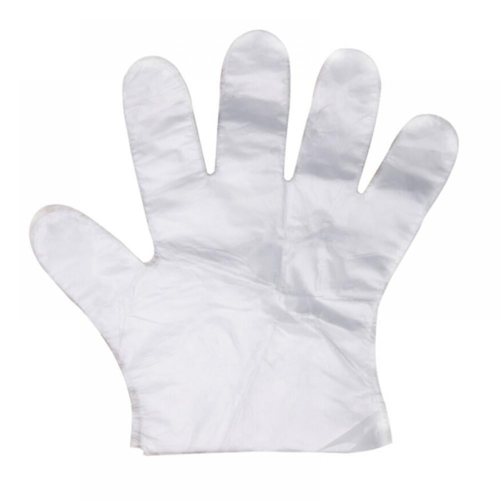 Cleaning Prepare Food 500Pcs Disposable Plastic Polythene Gloves Large Size 
