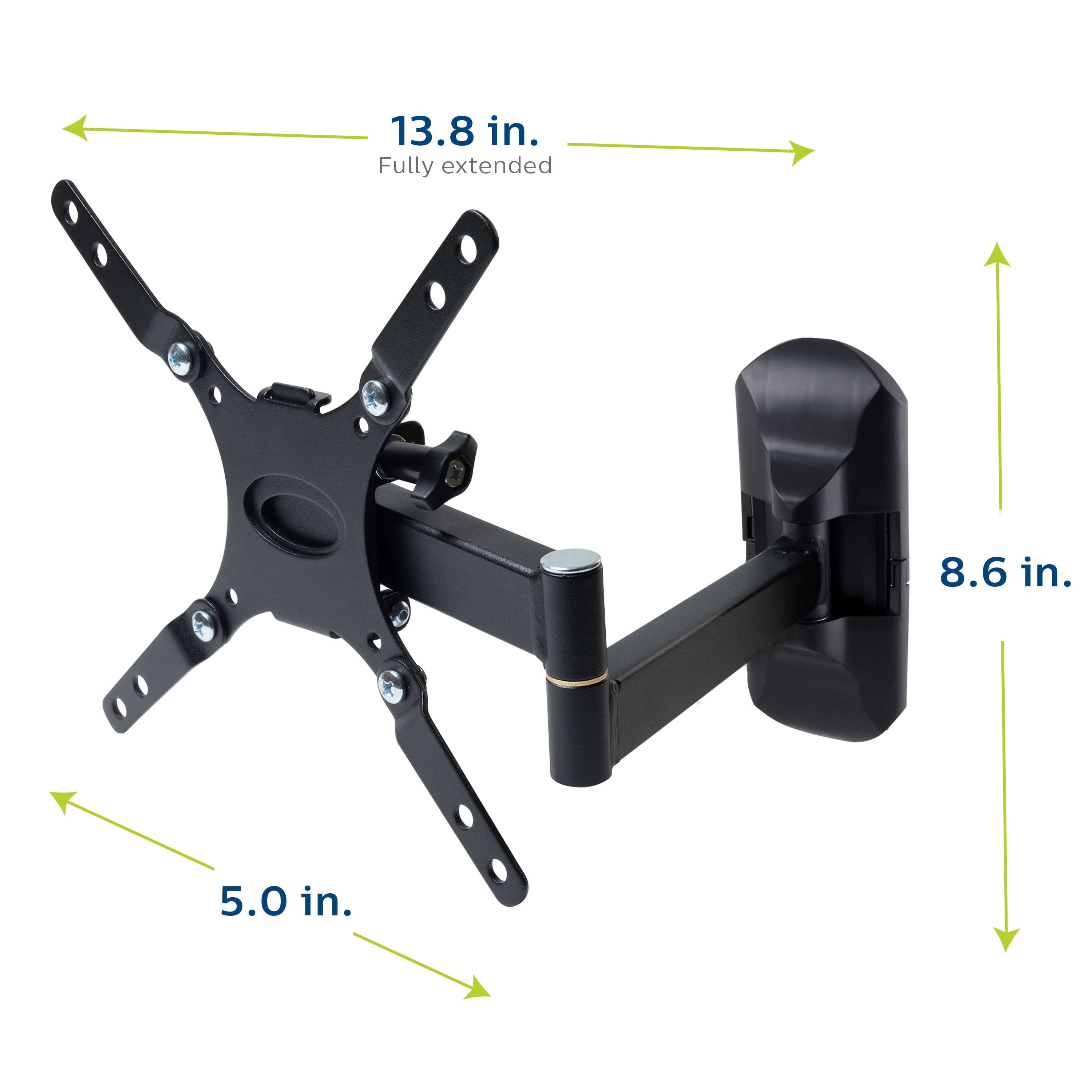 Philips Full Motion TV Wall Mount, Fits 55 inches, Holds 55lbs, SQM9222/27