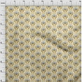 thumbnail image 3 of oneOone Cotton Poplin Light Gray Fabric Leaves & Floral Block Sewing Material Print Fabric By The Yard 56 Inches Wide, 3 of 4