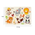 thumbnail image 4 of Montessori Toy​​ Wooden Puzzle Board Early Learning Aeronautics and Astronautics Shape Matching Grasp Toy Cognitive Development Montessori Toy Pegged Puzzle​​, 4 of 6