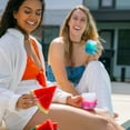 thumbnail image 6 of Silipint: Silicone 12oz Stemless Wine Glasses: 6 Pack - 3 Hippie Hops & 3 Arctic Sky - Flexible & Unbreakable, Hot/Cold, 6 of 8
