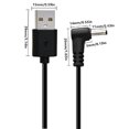 thumbnail image 6 of YongCo 25cm Copper USB to DC5V Charging Cable 3.5x1.35mm Elbowed Adapter for Small Fan Led Light Charging Cord, 6 of 8