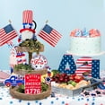 thumbnail image 5 of Tdoenbutw Home Decor 4 Of July Decorations Layered Tray Decorations Patriotic Ornaments 3D Plastic Signs 4 Of July Decorations Kitchen Home Party Decorations Clearance As Shown, 5 of 8