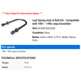 thumbnail image 2 of Leaf Spring Axle U-Bolt Kit - Compatible with 1981 - 1985 Jeep Scrambler 1982 1983 1984, 2 of 2