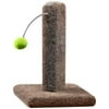 Kitty Cactus Carpeted scratch post with pom pom cat toy 16"