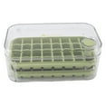 thumbnail image 1 of Gran Capacidad 64 Cuadrículas Bandeja De Hielo De Doble Capa, Molde De Fabricante De Hielo De Liberación Fácil Con Tapa Bin Scoop Para Café De Cóctel, 1 of 7