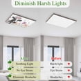 thumbnail image 5 of Cow Flower Magnetic Fluorescent Light Covers for Ceiling Lights 2x4Ft, Farmhouse Cattle Plants Butterfly Floral Office Classroom Kitchen Drop Ceiling Light Covers Lighting Filters Shade Panel 4Packs, 5 of 9